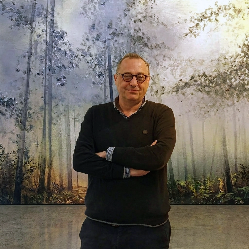 Retrato de Diego Forriol en su estudio